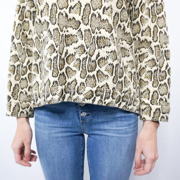 STELLA MCCARTNEY Animal Jacquard Cotton Sweater S/M - Picture 6 of 7
